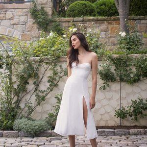 New Reformation Juliette Dress Size 6 White